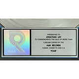 Blues Traveler four RIAA 5x Multi-Platinum Award - Record Award