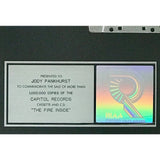 Bob Seger The Fire Inside RIAA Platinum Award - Record Award