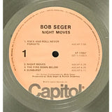 Bob Seger & the Silver Bullet Band Night Moves Capitol Records Album Award - Record Award