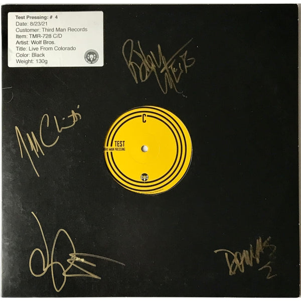 Bob Weir & Wolf Bros Album Test Pressing signed by Bob Weir Don Was +2 w/BAS LOA Music Memorabilia Collage