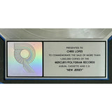 Bon Jovi New Jersey RIAA 5x Multi-Platinum Album Award - Record Award
