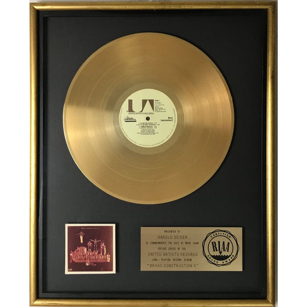 Brass Construction II RIAA Gold Album Award - Record Award
