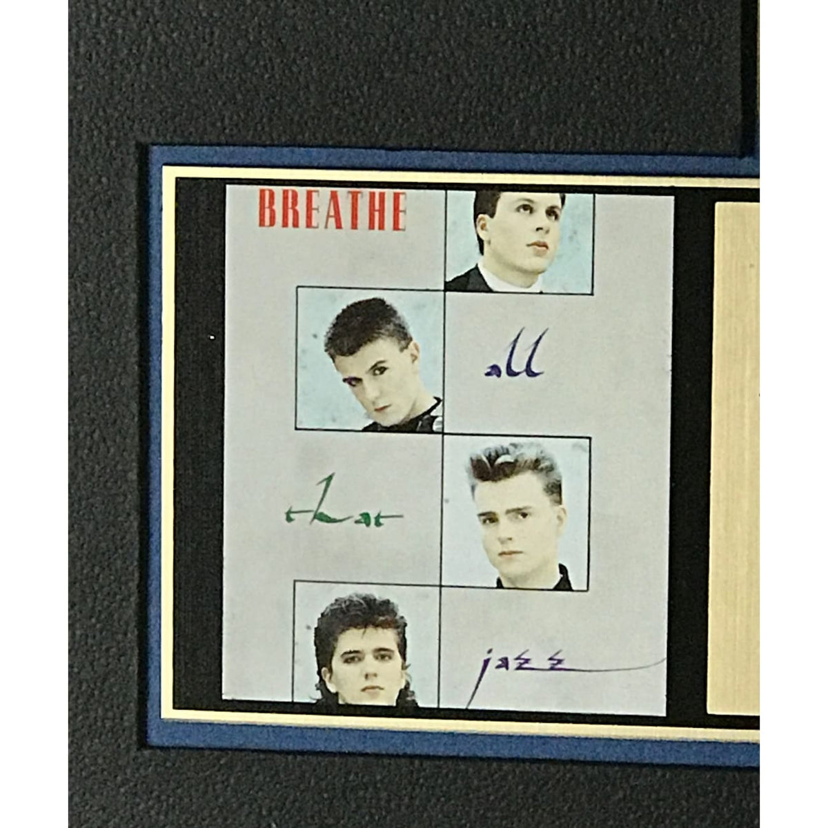 Breathe All That Jazz RIAA Gold Album Award