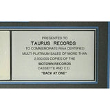 Brian McKnight Back At One RIAA 2x Multi-Platinum Album Award- NEW sealed - Record Award