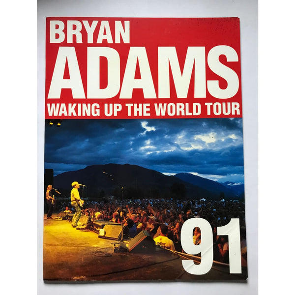 Bryan Adams 1991 Waking Up the Neighbours World Tour Concert Program - Music Memorabilia