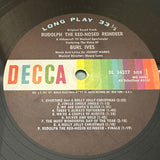 Burl Ives Rudolph The Red Nosed Reindeer 1965 LP DL 34327 - Media