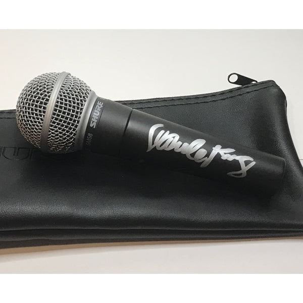 Carole King & Sarah Bareilles Signed Microphone w/BAS LOA - Music Memorabilia Collage