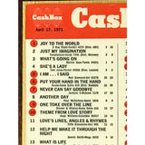CashBox Top 100 April 17 1971 Plaque - Record Award