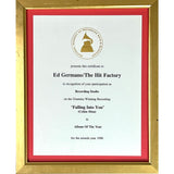Celine Dion Falling Into You RIAA 10x Platinum Album Award +Grammy Album Of The Year Win Certificate - RARE - Record Award