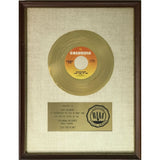Chicago ’Just You ’N’ Me’ RIAA Gold 45 Award - RARE - Record Award