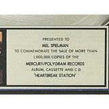 Cinderella Heartbreak Station RIAA Platinum Album Award - Record