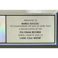 Cinderella Long Cold Winter RIAA 2x Multi-Platinum Album Award - Record Award
