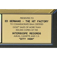 City High debut RIAA Gold Album Award - Record Award