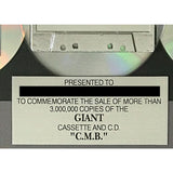 Color Me Badd C.M.B. RIAA 3x Multi - Platinum Album Award signed by group - Record