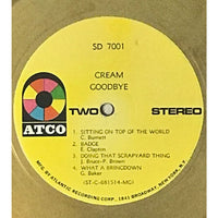 Cream Goodbye RIAA Gold LP Award presented to Cream - RARE - Record Award