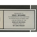 Creed My Own Prison RIAA Platinum Award - Record Award