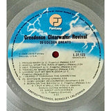 Creedence Clearwater Revival 20 Golden Greats 1981 Australian Platinum Award - Record Award