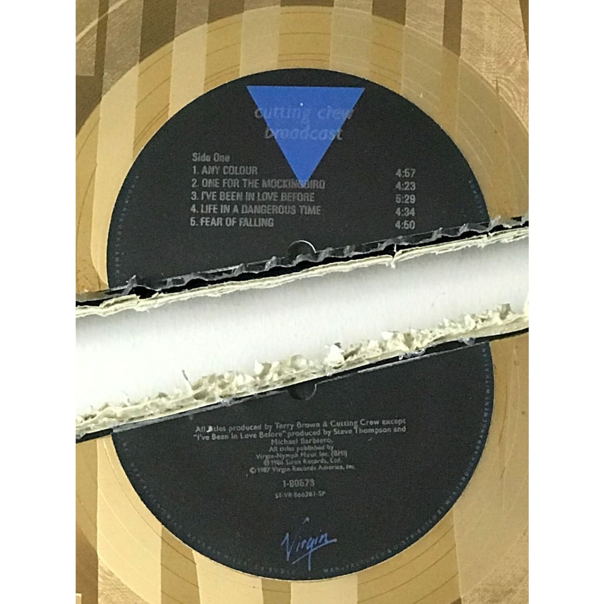 musicgoldmine.com - Cutting Crew Broadcast Virgin Records Album Award ...