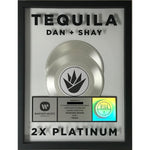Dan + Shay ’Tequila’ RIAA 2x Multi - Platinum Single Award - Record