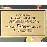 Danzig debut and Thrall-Demonsweatlive RIAA Gold Album Award - Record Award