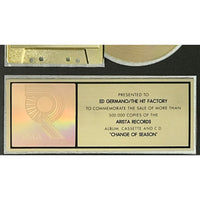 Daryl Hall & John Oates Change Of Season RIAA Gold Album Award - Record Award