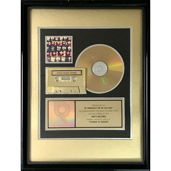 Daryl Hall & John Oates Change Of Season RIAA Gold Album Award - Record Award