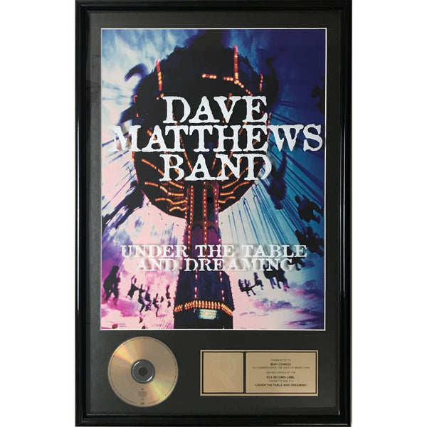 Dave Matthews Band Under The Table And Dreaming RIAA Gold Album Award - Record Award