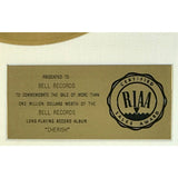 David Cassidy Cherish RIAA Gold Album Award - RARE - Record Award
