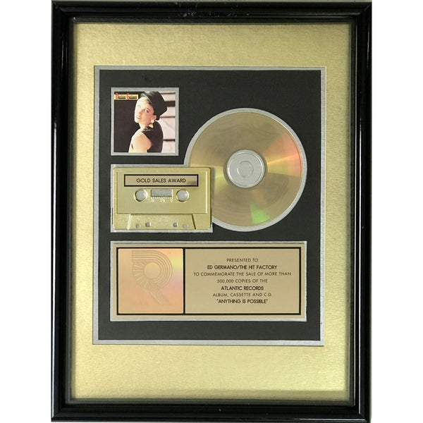 Debbie Gibson Anything Is Possible RIAA Gold Album Award - Record Award