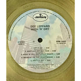 Def Leppard High ’n’ Dry RIAA Gold Album Award - Record Award
