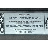 Def Leppard High ’n’ Dry RIAA Platinum Album Award presented to guitarist Steve Clark - RARE - Record Award
