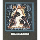 Def Leppard Hysteria RIAA 3x Multi-Platinum Album Award - Record Award