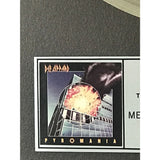 Def Leppard Pyromania RIAA Platinum Album Award - Record Award