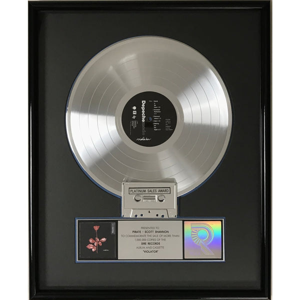 Depeche Mode Violator RIAA Platinum Album Award - Record Award