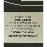 Dokken Unchain The Night 1988 RIAA Platinum Video Award - Record Award