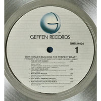 Don Henley Building The Perfect Beast RIAA Platinum Album Award Record Award