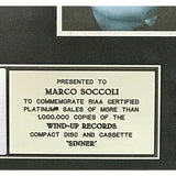 Drowning Pool Sinner RIAA Platinum Album Award - Record Award