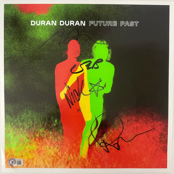 Duran Duran Signed Future Past Promo Flat w/BAS LOA - Music Memorabilia