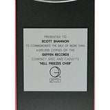 Eagles Hell Freezes Over 4 Million Sales Geffen Label Award - Record Award