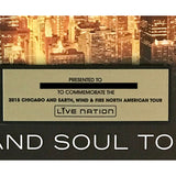 Earth Wind & Fire + Chicago 2015 Tour Award - Record Award