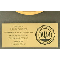 Earth Wind & Fire Shining Star RIAA Gold Single Award - Record Award