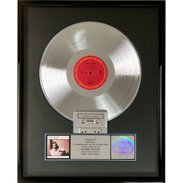 Eddie Money Can’t Hold Back RIAA Platinum Album Award Record Award