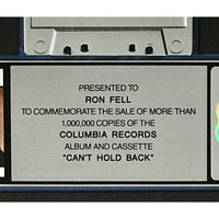 Eddie Money Can’t Hold Back RIAA Platinum Album Award Record Award