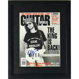 Eddie Van Halen Signed Guitar World Magazine w/Epperson LOA - Music Memorabilia