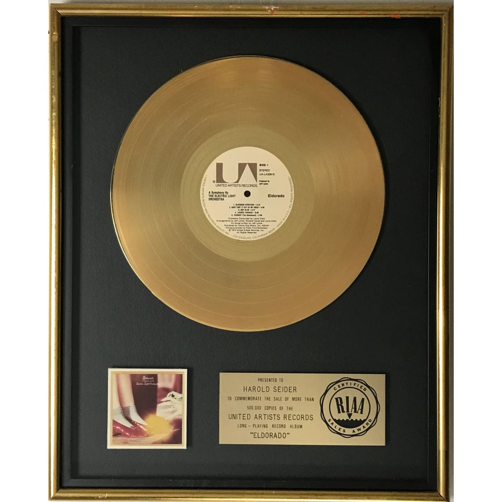 musicgoldmine.com - ELO Eldorado RIAA Gold Album Award
