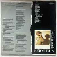 Elton John Breaking Hearts Vinyl UK 1984 Promo - Media