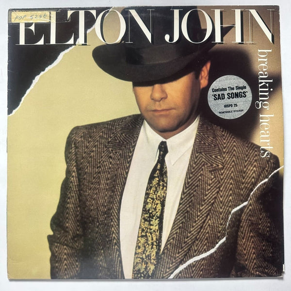 Elton John Breaking Hearts Vinyl UK 1984 Promo - Media