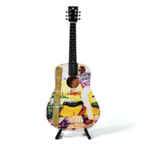 Elton John Goodbye Yellow Brick Road Mini Acoustic Guitar - Miniatures
