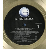 Elton John Greatest Hits Vol III 1979-1987 RIAA Gold LP Award - Record Award