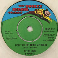 Elton John & Kiki Dee ’Don’t Go Breaking My Heart’ 7’’ - 45 Record Import 1976 ROKN512 - Media